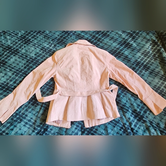 JW Leather Pink (pale Petal pink) Chic Jacket, size L - Picture 12 of 13